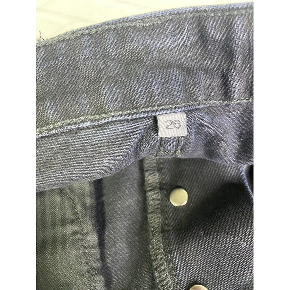 LF The Brand Shorts Women Size 26 Black Button-fly Red Zip Detail Cut-offs NEW - Picture 5 of 11